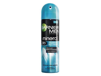 Дезодорант-антиперспірант спрей для чоловіків Garnier Mineral "Крижаний екстрим" для тіла 150мл