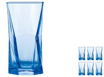 Набор стаканов Adamantas blue, 440мл (цена за набор 6шт)