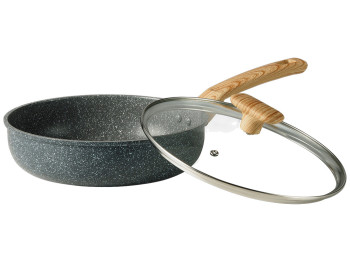 Сковорода Bravo Chef, алюміній, антипригарне покриття, з кришкою, 26см