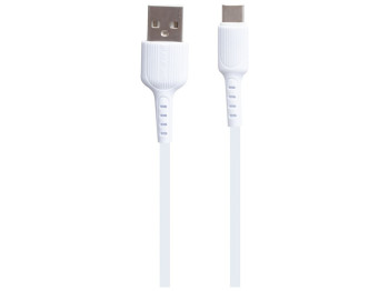Мережевий зарядний пристрій Borofone BA37A Type-C 2USB 2.4A Колір Білий