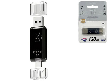 USB флеш-накопитель 3.0 T&G 128gb USB/Type C 009, цвет черный