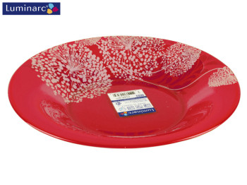 Тарелка суповая Luminarc "Piume Red" 21см 47439