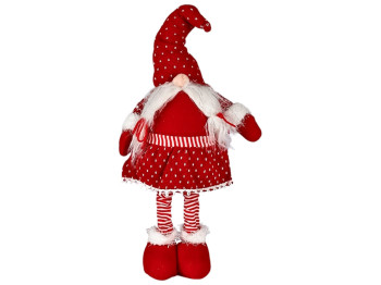 Фігура новорічна Gnome, 33-56см (ноги-телескоп)