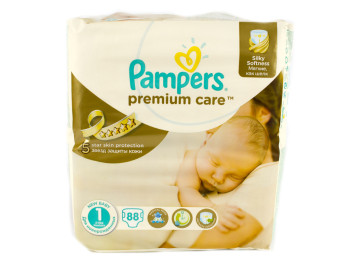 Подгузники Pampers "Prem. Care Newborn" (2-5 кг) 88шт