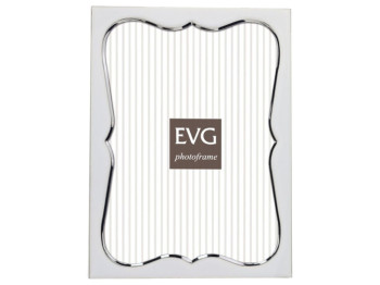 Фоторамка EVG, ONIX E01 White, металл, 10×15 см