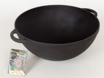 Кастрюля чугунная WOK 26x12см 3.5л 02046