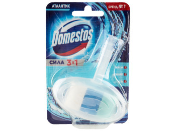Блок для чистки унитаза Domestos "Атлантик" гигиенический 40г