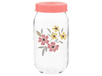 Банка Herevin Pink Flowers, 1л, 8699038110069