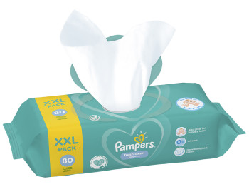 Влажные салфетки детские Pampers Fresh Clean XXL pack 80шт