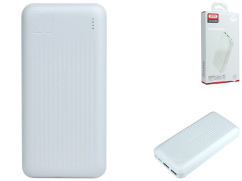 Power Bank XO PB302 20000 mAh, Белый