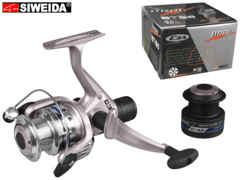 Котушка Siweida "Reel C3" 1bb металева шпуля з додатковою пластиковою шпулею