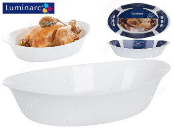Форма для запікання Luminarc Smart Cuisine Carine жаром. склокераміка, овальна 38х23см 3л 39704