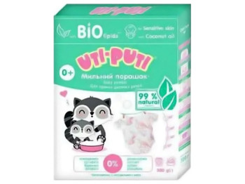 Стиральный порошок UTI-PUTI мыльный, для детских вещей, 300г