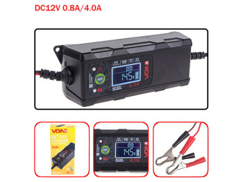 Зарядное устр-во VOIN VL-124 12V/4A/3-120AHR/LCD/Импульсное