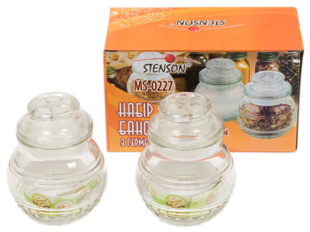 Банки стеклянные Stenson герметичные 150мл (цена за набор 2 шт) J002-2728