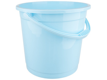 Ведро R-plastic цветное без крышки, 15л, голубое, 01508
