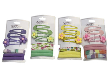 Аксесуари для волосся (4 резинки, 4 заколки)