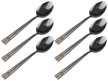 Ложки столовые Stenson Egypt Gold нержавеющая сталь 4,3х0,1х20,5 (цена за набор 6шт)