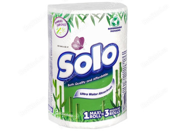 Полотенце кухонное Solo, рециклинговое, белое, 1шт