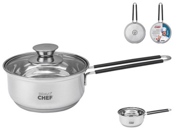 Ківш з кришкою Bravo Chef Safran, 14см, 1л, 6900069909501