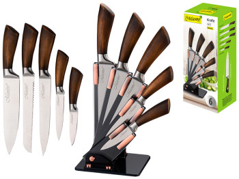 Набор ножей кухонных Maestro пласт. ручки, лезвие нерж. сталь (цена за набор 6 предметов)