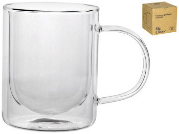 Чашка с двойной стенкой Big Classic стеклянная 500мл