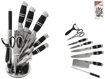 Набір ножів з підставкою Benson, нержавіюча сталь (9 предметів)