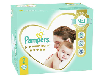 Подгузники-трусики одноразовые для мальчиков и девочек Pampers Prem. Care Mini Размер 2 4-8кг 148шт