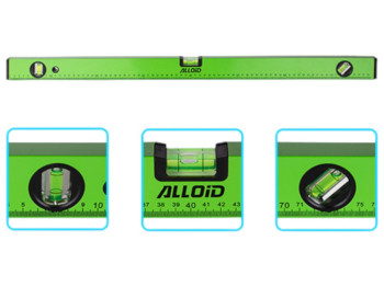 Рівень будівельний Alloid, 80 см, 3 капсули