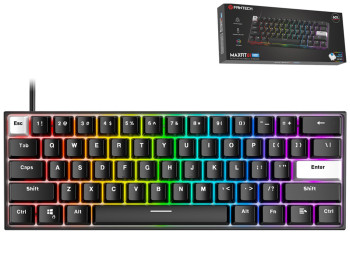 Клавиатура Игровая Fantech MAXFIT 61 MK857 FROST Blue Switch, цвет Черный
