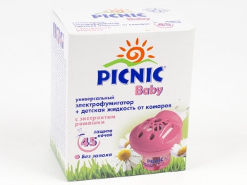 Фумігатор+рідина "Picnic Baby" дитяча без запаху до 45 ночей 30мл