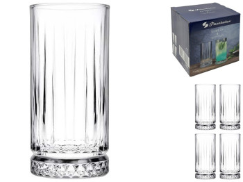 Набір склянок Pasabahce Elysia, високі, 280мл (ціна за набір 4шт)