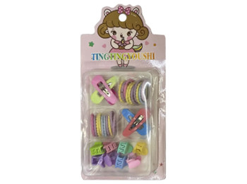 Аксесуари для волосся (20 резинок, 6 заколок, 8 крабиків)