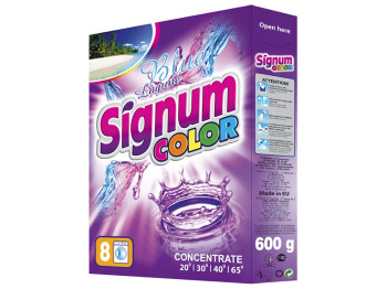 Пральний порошок Signum Color автомат для кольорових речей, 600 г