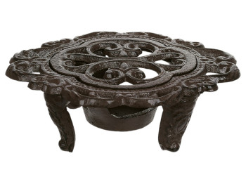 Подставка под горячее, чугун, 15×12,5×5см, цвет коричневый