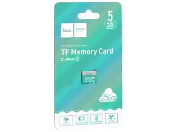 Карта Пам'яті Hoco MicroSDXC 256gb 10 Class Бірюзовий