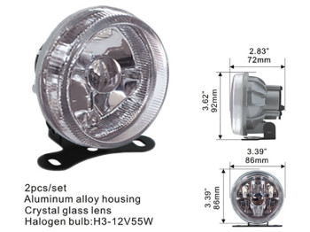 Фара дополнительная DLAA 2040-W/H3-12V-55W/D=86мм