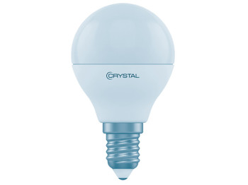 Лампа светодиодная шар Crystal Gold Led G45-023 G45 7W цоколь-Е14-маленький, холодный белый свет