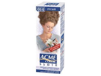 Фарба для волосся м'яка тонуюча Acme-Color "Б'юті" безаміачна Русявий тон 014