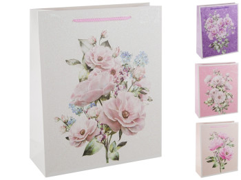 Пакет подарочный бумажный Eustoma S 18х8х23см