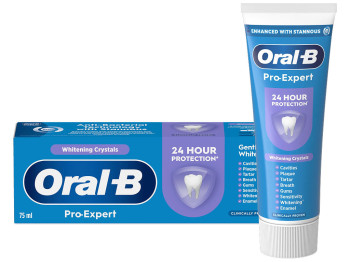 Зубна паста Oral-B Pro-Expert, з відбілюючими кристалами, 75мл