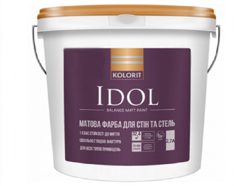 Краска интерьерная латексная Kolorit Idol (база А) 2,7л