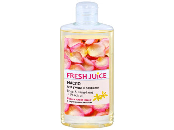 Масло для ухода и массажа Fresh Juice Rose & Ilang-Ilang + Peach oil, 150мл