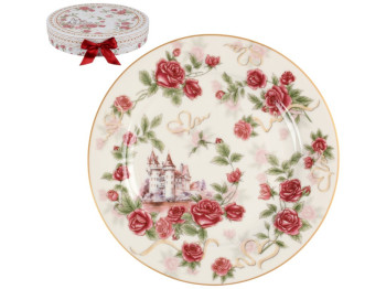 Тарілка сервірувальна Royal Rose, порцеляна, 19см (ціна за набір 2шт)