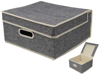 Ящик ПВХ для хранения вещей Besser Grey 30х28х15см