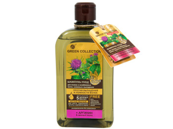 Шампунь-догляд Green Collection "Від випадіння та ламкості волосся" 500мл