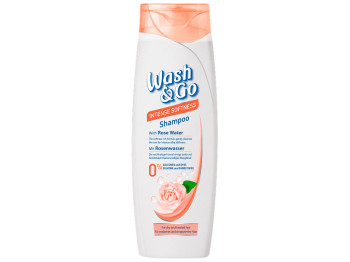Шампунь Wash and Go Intense Softness з рожевою водою, для сухого волосся, 200 мл