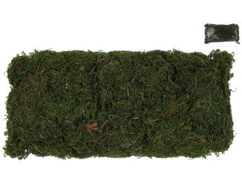 Штучний мох, колір - натуральний зелений, 100гр
