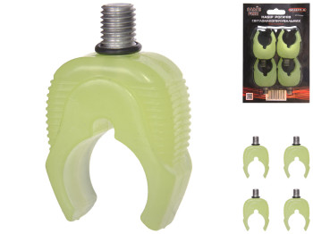 Набор светонакопительных рогачей для родпода Sams fish 3,5х2х5,5см (цена за набор 4шт)