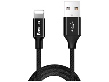 Кабель USB Baseus USB to Lightning 2A 1.8m CALYW-A Цвет Чёрный, 01